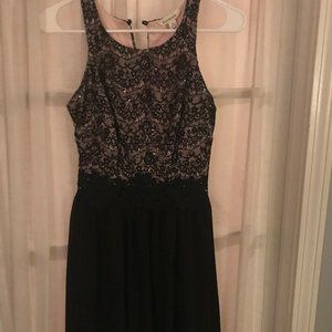 Francesca's Black Lace Dress